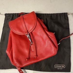 Coach. Leather backpack. 9368